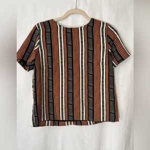 Black and brown pattern set shirt and shirt